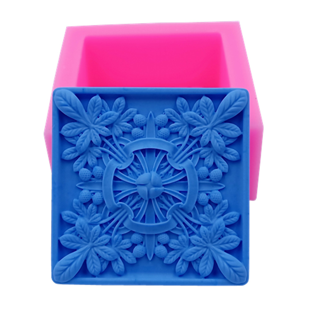Soap Making Instructions - Square Design Soap Molds Flower Silicone