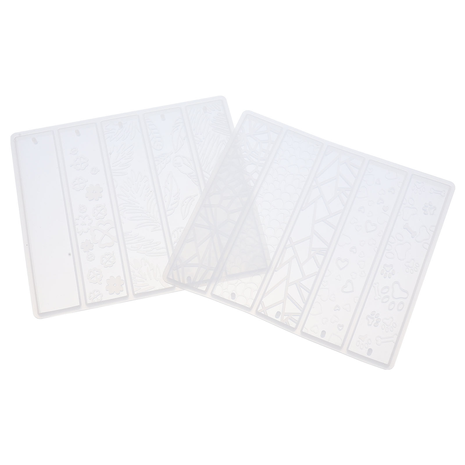 Soap Making Ins - 2Pcs Rectangle Silicone Bookmark Molds for