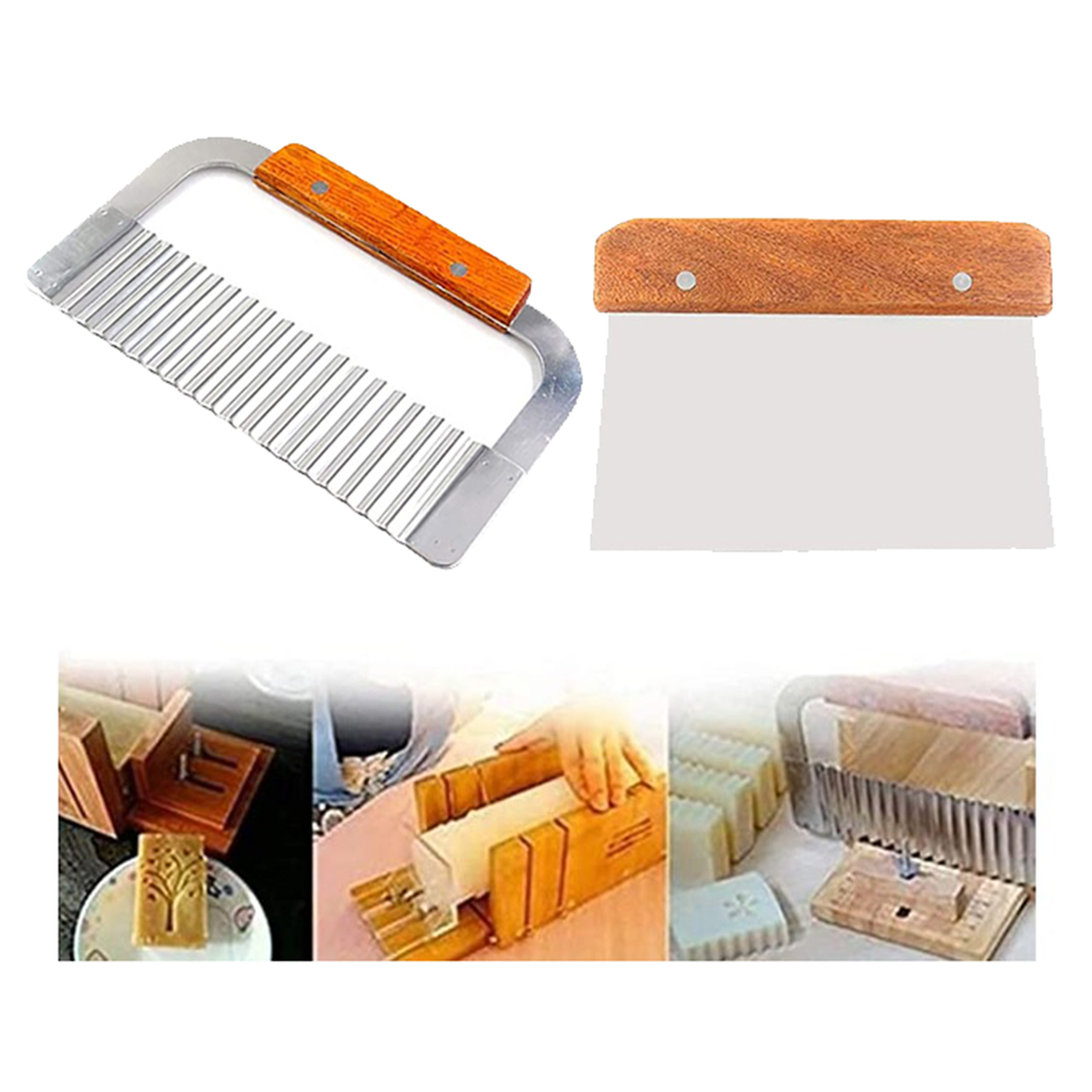 2 Pack Stainless Steel Wavy &  - Soap Making Kit For Beginners review and price