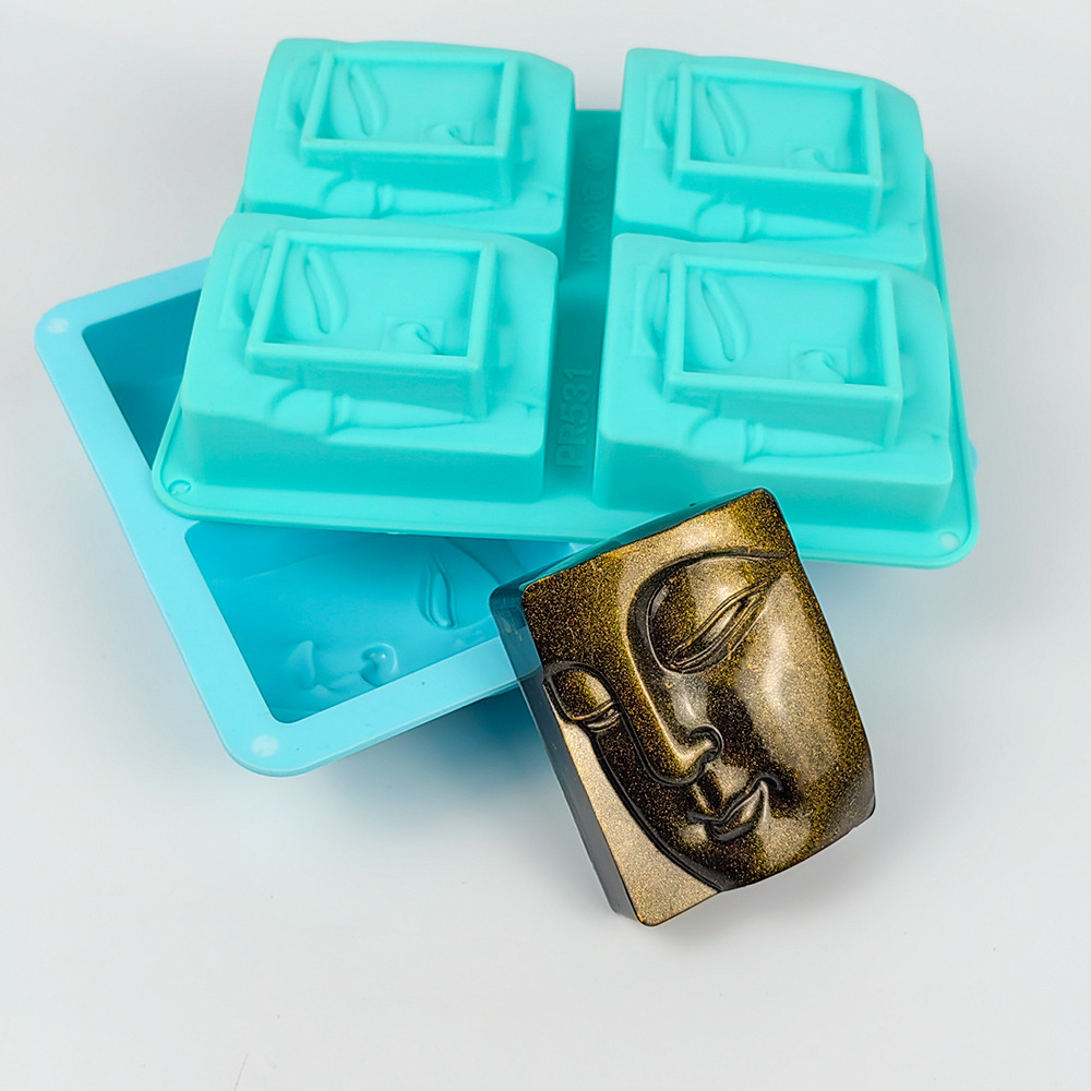 4 Holes Buddha Portrait Soap M - Soap Making Kit For Beginners review and price